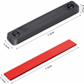 Miniatyrbillede 3 af 5: Magnet Myggenet Vindue, Magnet til Myggenet, Fast Myggenet Vindue, Ingen Boring Kræves, Sort+Hvid (12 stk)