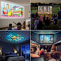 Miniatyrbilde 3 av 3: Miniprojektor, Led Mobiltelefon Videoprojektor Full HD För Hemmabio, För Utomhusbruk