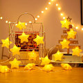 Miniatyrbillede 4 af 5: Lysguirlande, LED-lysguirlande 6m&40, Jul, Batteridrift