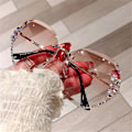 Pikkukuva 6 / 8: Rhinestone-aurinkolasit kehyksettömät aurinkolasit Transparent