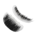 Miniatyrbillede 3 af 8: Falsk Skæg med Høj Simulation, Limrenser, Genanvendeligt Sort Kostume Mustache til Optræden 0.2
