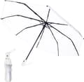 Foldable Transparent Umbrella, Waterproof and Windproof Pocket Umbrella, Automatic Open and Close, Clear View-FY-