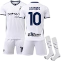 Miniatyrbild 1 av 2: Internazionale Milano Borta Fotbollströja Barn 2024-2025 Nr 10 Lautaro 16 away