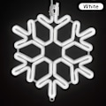 Pikkukuva 1 / 8: 40CM Suuri Lumivyöryketju Valo Ulkona Lumivyöry Led Riippuva Valkoinen White one size