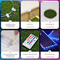 Miniatyrbilde 4 av 5: Cornhole-brettlys 2 sett Corn Hole kant og ring LED