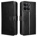 For Honor 200 Smart 5G/ Play 60 Plus 5G Stand Case Leather Wallet Phone Case Crazy Horse Texture-FA- Black