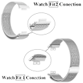 Miniatyrbilde 2 av 6: Metallbånd for Huawei Watch Fit/Fit 2 Rem med Fall TPU Skjermbeskytter Klokken Passer Armbånd Milanese Magnetisk Sløyfe Urbandet RG Bånd Huawei Watch Fit 2 RG Band