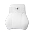 Miniatyrbild 1 av 5: Läderbil nackstöd för Tesla Model 3 XSY 2022 Ländryggskudde Resenackstöd Tesla Model Y 2023 Tillbehör Bilinredning white backrest