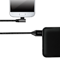 Miniatyrbild 2 av 6: Vinklad MicroUSB-kabel USB 2.0 15W 1m