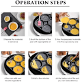 Miniatyrbillede 4 af 5: Non-Stick Stegepande med 4 Huller Pannkage Pan Stegt Æg Hamburger Pande
