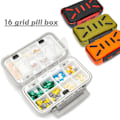 Pikkukuva 6 / 10: Pill Box Medicin Dispenser SVART black