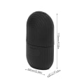 Miniatyrbillede 2 af 8: Is Ansigtsrulle Kold Isform Holder Silikon Genanvendelig til Ansigts Skønhed DIY Ansigtspleje Sort Stribet Black