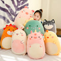 Miniatyrbilde 5 av 6: Squishmallow Pute Dukke Kawaii Dyr Fet Dinosaur Pute Plysj - Unicorn 45cm Unicorn