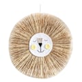 Miniatyrbild 2 av 4: Vävda trådtecknade L-ion Tiger Macrame Tassel Huvud Vägg Hängande Dekor 19,6 tum Style 3