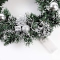 Miniatyrbilde 5 av 5: Julekrans med LED-lysslynge på batteri, dørkrans