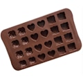Miniatyrbillede 2 af 2: Chokoladeform med 3 mønstre
