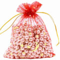 Miniatyrbillede 4 af 10: 100 stk. Stjerne Organza Gaveposer Gaveposer 11X16CM 11x16cm