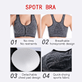 Pikkukuva 2 / 10: Vetoketjullinen urheiluliivi Plus Size Juoksuun Joogaan Fitness PUNAINEN M ruusunpunainen rose red M