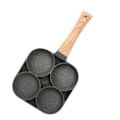Pikkukuva 4 / 8: Munkeille sopiva pannukakkupannu, 4 kupin paistinpannu, nonstick-pinnoite, alumiini, bakeliitti-kahva, aamiaiselle 0.2