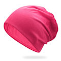 Miniatyrbillede 1 af 6: Kvinde Mænd Smart Hue Tynd Hip-hop Blød Stræk Slouchy Skull Cap Ny rose red