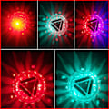 Miniatyrbilde 5 av 5: Flytende LED-bassenglamper for bad disco damm svømmebasseng leker, 7 moduser sortert farger batteridrevet