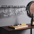 Miniatyrbillede 2 af 3: Hængende Glasstativ - Vinglasstativ med skinner til 4 glas-FA5-