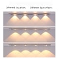 Miniatyrbilde 4 av 5: LED nattlys bevegelsessensor belysning lys sølv 40CM 3LEDS