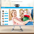 Miniatyrbild 5 av 6: 4K USB Plug & Play webbkamera med inbyggd mikrofonbelysning för livestreaming videosamtal videokonferens onlineundervisning