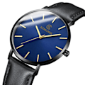 Miniatyrbillede 10 af 10: Quartz armbåndsur i ægte læder