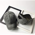 Miniatyrbillede 2 af 4: Unisex Vintage Vasket Distressed Baseball-Cap Twill Justerbar