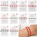 Miniatyrbilde 3 av 10: Rød String Armbånd 7 Knuter Armbånd 6 6