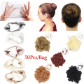 Miniatyrbillede 5 af 10: 50 stk. Usynligt Hårnet Fint Mesh Paryk Net Ballet Snood GULD golden blonde