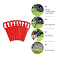Miniatyrbild 4 av 5: 80 st plastgrästrimmerblad utbytesblad Gräsklipparblad för Einhell gräsklippare [gratis frakt]
