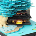 Miniatyrbillede 3 af 8: Trådløs LED-flaske, Genopladelig, Berøringsstyret, til Have & Bord blå blue Baumhaus