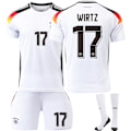 Miniatyrbillede 1 af 2: Tyskland Hjemmebanetrøje 17 WIRTZ Euro 2024-FA1- XS