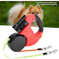 Miniatyrbilde 4 av 5: Jiawu dobbelt innfellbart hundekobbel, 3 m automatisk kobbel for to D