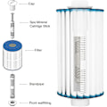 Miniatyrbillede 4 af 5: Hotspring Hotub 3 Spa Mineral Ion Cartridge Filter Sticks Til Hot Tub (3, Grå)