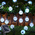 Pikkukuva 1 / 5: Ulkoinen aurinkokennovalosarja - 50 LED 7M Crystal Globe Light