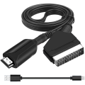 Miniatyrbilde 1 av 5: Scart til HDMI-omformer, alt-i-ett SCART til HDMI-adapter, 1080P