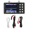 Miniatyrbillede 1 af 8: Digitalt oscilloskop 2-kanals bærbar signalgenerator 2Mhz båndbredde 50M samplingsfrekvens 3,2 tommer LCD-skærm med baggrundsbelysning 0.4