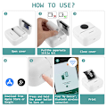Miniatyrbild 2 av 4: Yideng Mini Pocket Printer Bärbar Skrivare Mini Bluetooth