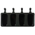 Miniatyrbillede 1 af 9: Isform i Silikon - 4 Is - 50 Pind black 215