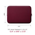 Miniatyrbillede 2 af 5: 13 tommer bærbar computer sleeve kompatibel med 2022 2021 MacBook 13,6\" M2 A2681, 13,3 Air Pro M1 A2337 A2338 A1706 A1708 A2159 A2179 A2251 A2289 (rød) Red