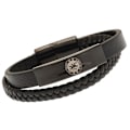 Miniatyrbillede 1 af 3: Chelsea FC Læderarmbånd One Size Sort One Size Black