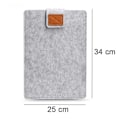 Miniatyrbilde 3 av 3: Datamaskinveske 13 tommer, passer MacBook Pro og Air - Hylsa ullfilt