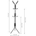 Miniatyrbillede 2 af 10: Klædhængere / Kappestang - 170cm 1650 black