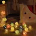 Miniatyrbillede 4 af 5: Bomuldsbold Lyskæde, Indendørs Juledekoration, 3M
