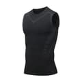 Ionic Shaping ärmlös skjorta, väst i is-silke tyg svart2 black2 black2 XL