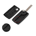 Pikkukuva 3 / 5: 3-nappiset CE0523 Autonavaihtoavaimen Kotelo PEUGEOT HU83 Musta black one size
