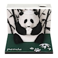 Miniatyrbilde 1 av 5: Omoshiroi Blocks 3D Notisblokk 3D Kalender 2024 Sakura Tree House Skrivebordskalender uten lamper Papercraft 3D Julegave (FMY) Panda uten lys Panda